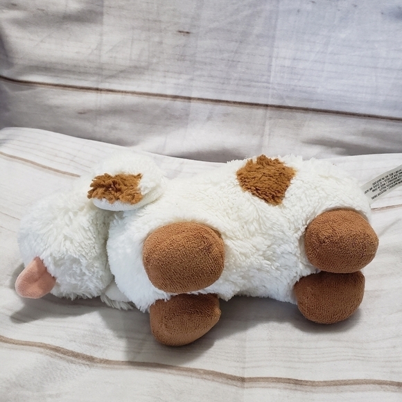 Animal Fair Chonky White Brown Puppy Dog 10" Plush Stuffed Animal Soft Squishy - Picture 6 of 9